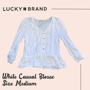 Lucky Brand - White casual blouse